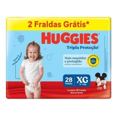 Imagem de Fralda Huggies Tripla Proteção Meguinha XG 28 unidades
