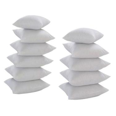 Imagem de Kit Com 11 Refis De Almofada 55x55 Silicone Para Capas 50cm - RT MAGAZ