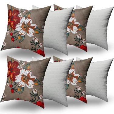 Imagem de Almofadas Decorativas 8 Unidades Com Ziper e Refil Silicone - RT, KAST