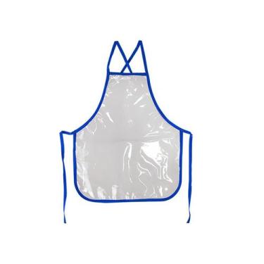 Imagem de Avental liso transparente / azul infantil para pintura - Maxcrill