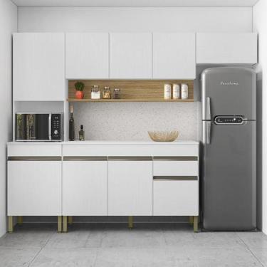 Imagem de Armário de Cozinha Completa 150 com Balcão Com Tampo 9 Portas Madrid -