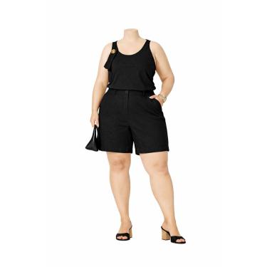 Imagem de Bermuda Feminina em Viscose Forrada Cintura Alta P ao GG