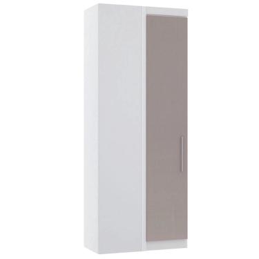 Imagem de Guarda Roupa De Canto Reto Modulado 90cm 1 Porta Alpes Luciane Móveis