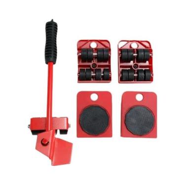 Imagem de Conjunto De Elevadores De Móveis Pesados Com 4 Rodas Giratórias 360 gr