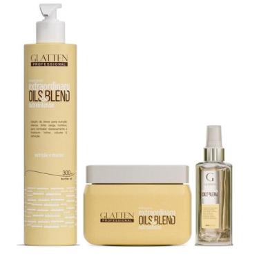 Imagem de Glatten Extraordinary Oils & Blend Shampoo e Máscara e Sérum