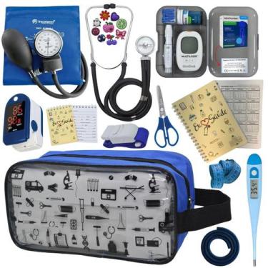 Imagem de Kit De Enfermagem Completo Medidor Glicose Aparelho Pressao - PREMIUM,