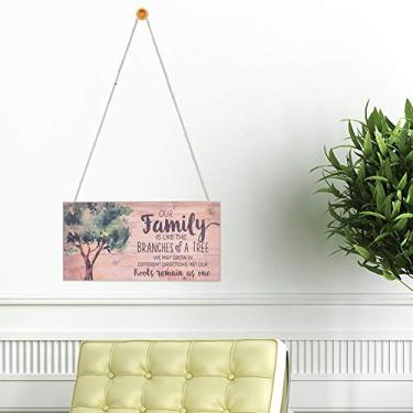 Imagem de 2 peças de pingente inovador de placa suspensa de janela de porta de madeira, padrões de paisagem elegantes, material MDF, amplamente utilizado para decoração de loja de casa