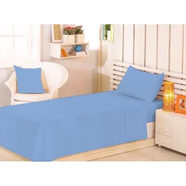 Imagem de Jogo lençol 3 peças cama solteiro veste cama box 0,88 x 1,88 x 30cm de