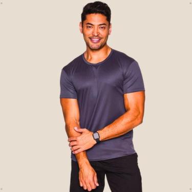 Imagem de Camiseta Dry Fit Masculina Treino exercício funcional Leve Confortável