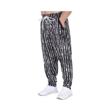 Imagem de Calças Esportivas Casuais Em Malha Impressa Em 3D Respirável Para Adul