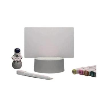 Imagem de Luminária De Mensagem LED 3D Em Acrílico Para Quarto, Lâmpada Noturna 