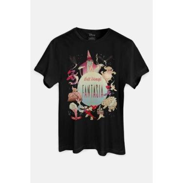 Imagem de Camiseta Disney Mickey Fantasia, PP, Preto, Unissex