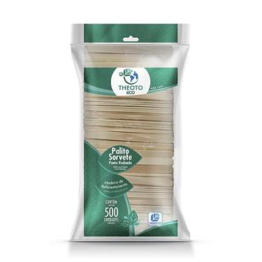 Imagem de Palito De Madeira Para Picolé 500 Unidades - Theoto Eco