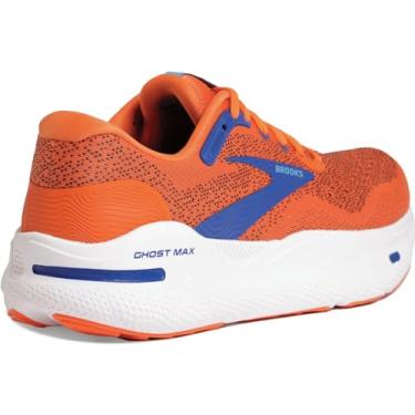 Imagem de Brooks Ghost Max Cushion Neutral Tênis de corrida e caminhada masculino, Vermelho laranja preto Surf the Web, 45
