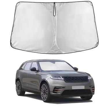 Imagem de EcoNour Para-brisas para Land Rover Range Rover Velar 2017–2026 | Persiana para janela frontal de ajuste personalizado | Bloqueia raios UV nocivos e reduz o calor | Viseira dobrável com bolsa de