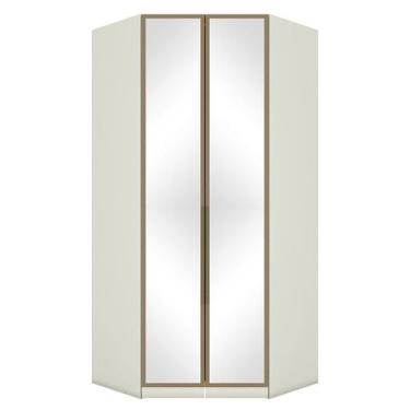 Imagem de Guarda Roupa Modulado Canto Closet Seletto 2 Portas Areia/Jequitibá co