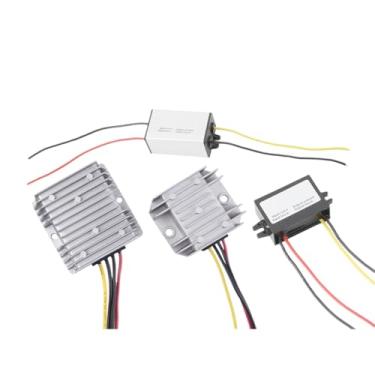 Imagem de 1 peça 2A-10A à prova d'água DC 8V - 16V a 24V Boost Regulator Step Up Converter para fonte de alimentação automotiva (caixa pequena de 3A)