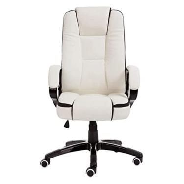 Imagem de SGeneE Cadeira de escritório cadeira de computador cadeira reclinável de corrida cadeira de escritório ergonômica cadeira de jogo de couro PU cadeira executiva cadeira giratória de trabalho