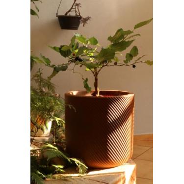 Imagem de Vaso para Plantas modelo Vite 29cm em Polietileno (Ferrugem)