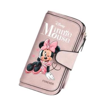 Imagem de Carteira Feminina Mickey Minnie Porta Cartões E Moedas Bolsas Feminina