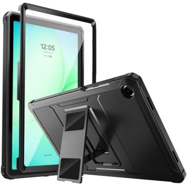 Imagem de MoKo Capa compatível com Samsung Galaxy Tab A9 Plus de 11 polegadas 2023 (SM-X210/X216/X218), à prova de choque, capa traseira robusta com suporte integrado, compatível com Galaxy Tab A9 de 11 polegadas 2023, preta