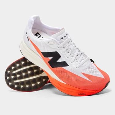 Imagem de Tênis New Balance Fuelcell Supercomp Elite V5 Masculino, Coral, 41