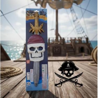 Imagem de Kit Pirata Mascara Espada Diversão Brinquedo Infantil - Pica Pau