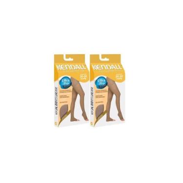Imagem de Kit com 2 Meias-calça Kendall sem Ponteira Alta Compressão (20-30 mmHg