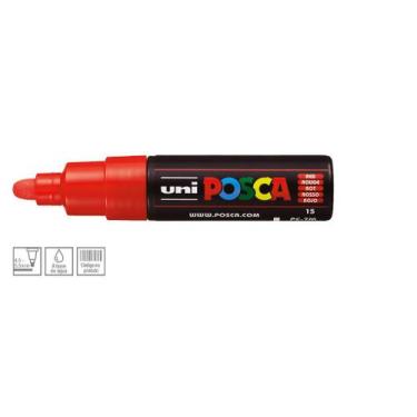 Imagem de Caneta Posca Pc-7m Unitaria Cor Vermelha - Uniball
