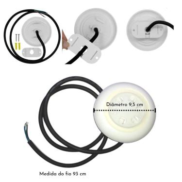 Imagem de Kit 2 Luminárias Lâmpadas Luz Led Rgb 12V Piscina 9W Módulo