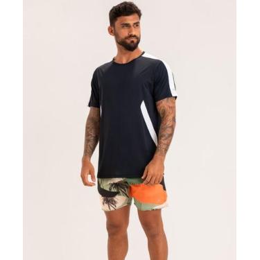 Imagem de T-shirt Dry Fit Bicolor - APNEIA, Preto, G