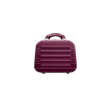 Imagem de Frasqueira Feminina Viagem Maleta Media Necessaire Organizador rígida 