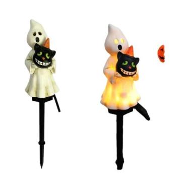 Imagem de Luzes Solares De Abóbora Para Halloween, Lâmpada De Estaca À Prova d'Á