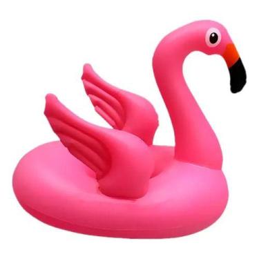 Imagem de Boia Infantil Com Assento Flamingo Boia Fralda Menina Rosa - PREMIUM