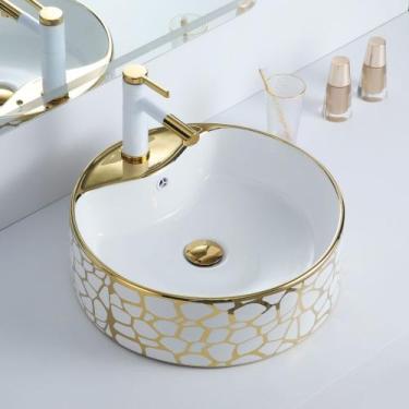 Imagem de Cuba Deend De Cerâmica OroVeneziano Para Banheiro 46x46x15cm