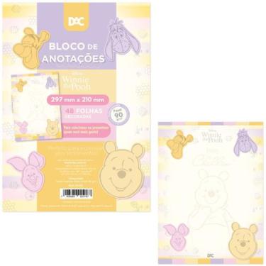 Imagem de Papel de carta bloco de anotações pooh - 5338 - 90g - dac
