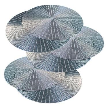 Imagem de Jogo Americano 6 Peças Mesa Posta Mesa Redondo Linha Luxo - Show House