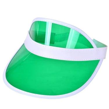 Imagem de Kit 2 Viseira Transparente Anitta Verão Piscina Sol Praia Proteção Cor