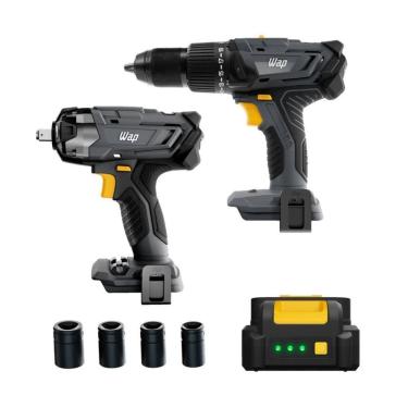 Imagem de Kit Parafusadeira E Chave De Impacto K21 Kt01 Wap