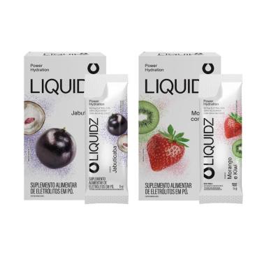 Imagem de LIQUIDZ® - Eletrólitos Zero Açúcares - Jabuticaba | Morango - Kit 2 Caixas - 12 sachês-Unissex