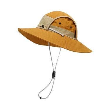 Imagem de Chapéu De Proteção Solar De Verão Unissex Com Aba Larga E Secagem Rápi
