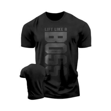 Imagem de Camiseta Masculina plus Size De Algodão Estampada, Gola Redonda, Para 