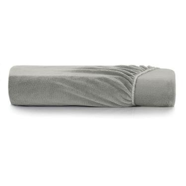 Imagem de Lençol Com Elástico King Altenburg Blend Malha Cinza Nuvem