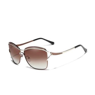 Imagem de Óculos De Sol Vinkin Feminino Polarizado Uv400 Luxuoso, Marrom