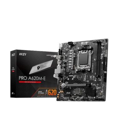 Imagem de Placa-Mãe MSI Pro A620M-E, AMD AM5, M-ATX, DDR5, Preto - PRO A620M-E-Unissex