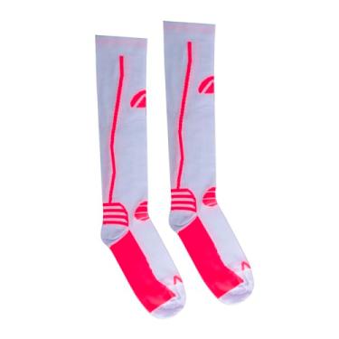 Imagem de Acte Sports Par de Meias de Compressão Branco e Rosa Tam 33-38 F1-BR