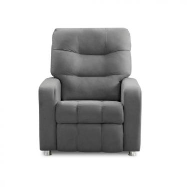 Imagem de Poltrona Reclinável Do Papai Maldivas Tecido Suede Chumbo Star Confort