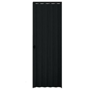 Imagem de Porta Sanfonada Interna Plasbil PVC Relevo Preto, 210 x 90 cm 