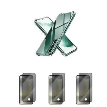 Imagem de 3UN Película 3D de Vidro Privacidade + Capinha Silicone Samsung Galaxy