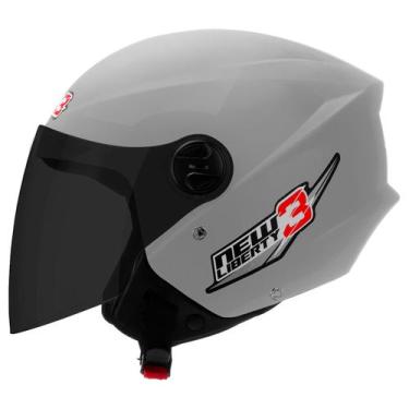 Imagem de Capacete New Liberty 3 Three Viseira Fumê Moto Aberto Pro Tork Seguran